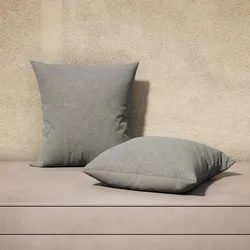 Outdoorkissen Divina Schwarz ca. 45x45 cm