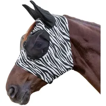 Waldhausen Fliegenmaske Puck Pony Schwarz/Weiß
