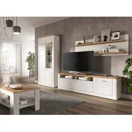 xonox.home Vitrine MODERN TIMES 94 x 37 x 205 cm Weiß