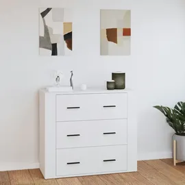 vidaXL Sideboard Weiß 80x33x70 cm Holzwerkstoff