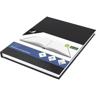 Kangaro Notizbuch A5 Kangaro hard cover liniert schwarz, 80 grams, 80 Seiten liniert mit Seitenlinie K-5519 21.7x15.5x1