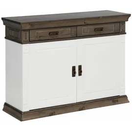 OTTO home Vinales 109 x 83 x 39 cm Weiß / Wengefarben