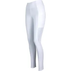 Sommer Damen Reitleggings Silikon Vollbesatz LEA weiß One Size