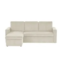 Ecksofa mit Schlaffunktion Xenia , beige , Maße (cm): B: 215 H: 85 T: 145.0