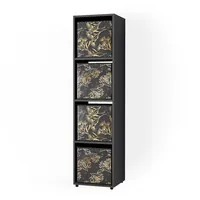 Vicco Ludus Aktenregal 37 x 145 x 34 cm Schwarz