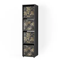 Vicco Ludus Aktenregal 37 x 145 x 34 cm Schwarz
