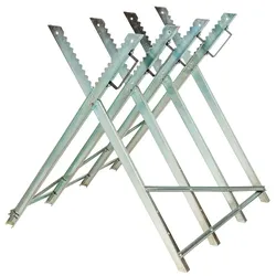 Holzsägebock klappbar 4 Stammhalter - grau