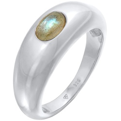 Elli PREMIUM Labradorit Edelstein Schlicht 925 Silber 52 Damen 