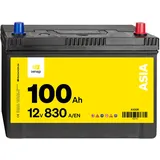 Denagi 100Ah Autobatterie ASIA A100R 12V Wartungsfrei Hohe Startkraft 830A