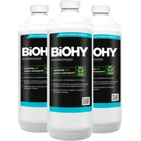 BIOHY Rohrreiniger (3x1l Flasche) | EXTRA STARK | flüssiger