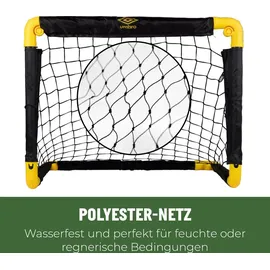 Umbro Fußballtor Schwarz/Gelb 50 x 44,5 x 44,5 cm