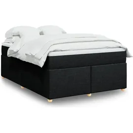 vidaXL Boxspringbett 140 x 200 cm Schwarz