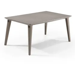 Allibert Lima Tisch Cappuccino - wetterfest, Garten-Esstisch, Outdoor