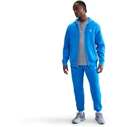 NIKE Club Fleece-Kapuzenjacke Herren 435 - lt photo blue/lt photo blue/white M