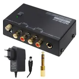 Fosi Audio BOX X1 Phono Vorverstärker, Vorverstärker für MM Plattenspieler mit 3,5-mm-Kopfhörer und RCA-Ausgang, inkl. Netzschalter – Der ideale Phono Preamp für Vinyl-Enthusiasten