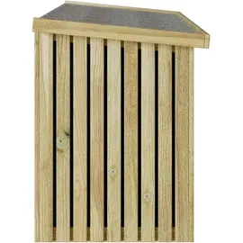 vidaXL Gartenlagerbox mit Speicher 119 x 44 x 58,5 cm Braun