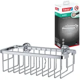 Tesa Aluxx Duschkorb zum Kleben viereckig 1 Ablage verchromt 25 cm