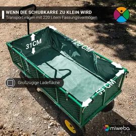 MIWEBA Bollerwagen MB-700 grau