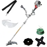 Ikra mogatec IKRA Benzin Freischneider IBF 25-1 inkl. Fadenspule 2x Messer Schutzbrille Gurt