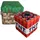 Phoenix Sitzhocker 2er Set Samt 35 x 35 x 35 cm Mehrfarbig