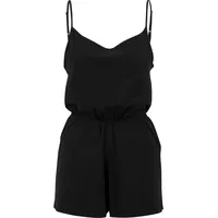 URBAN CLASSICS Ladies Short Spaghetti Jumpsuit - schwarz