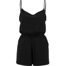 URBAN CLASSICS Ladies Short Spaghetti Jumpsuit - Schwarz