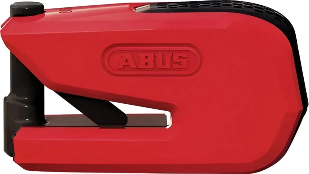 Abus Granit Detecto One 2.0, Bremsscheibenschloss m. Alarm - Rot/Schwarz