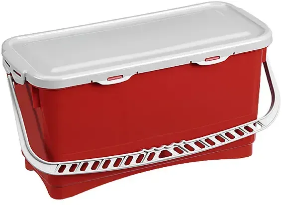 Mopbox TTS Hermetic Eimer mit Deckel und Griff rot 20 L für TTS Fahreimergestell und Reinigungswagen