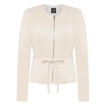Zero Blazer-Jacke Lederoptik Beige 42
