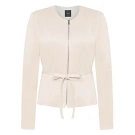 Zero Blazer-Jacke Lederoptik Beige 42