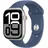 GPS 46 mm Aluminiumgehäuse silber Sportarmband denim M/L