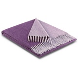 BIEDERLACK Plaid Twill, mit frischen Uni-Farben, Kuscheldecke lila OTTO