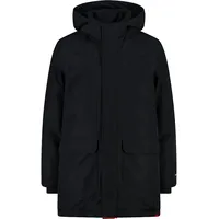 CMP KID JACKET LONG FIX HOOD 34K3274, Basic Black,