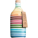 Frantoio Muraglia, Regenbogen-Keramikkrug mit Nativem Olivenöl Extra 500ml, ...