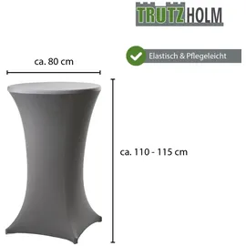 Trutzholm Stehtischhusse Stretch Grau Ø 80 cm