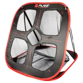 Pure2Improve Pure 2 Improve Trainingshilfe Golf Trainings-Rebounder Chipping Net schwarz/rot 88x82x80cm schwarz
