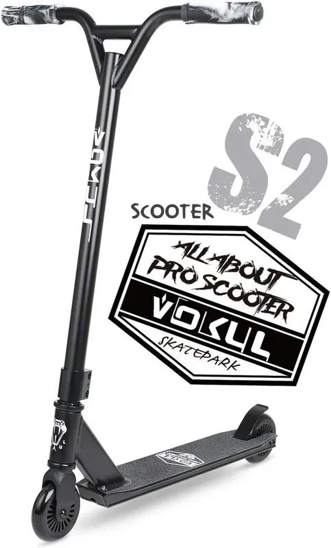 VOKUL Complete Pro Scooter für Kinder Jungen Mädchen Teenager ab 6 Jahren - Freestyle Tricks Pro Stunt Scooter - Hochleistungs-Geschenk für Skatepark Street Tricks