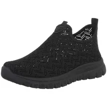 Ital-Design Slip-Ons Schwarz Damen 38