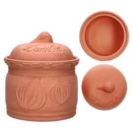 Mambocat Terra Zwiebeltopf aus Terrakotta Ø 17,8cm Aufbewahrungsbox Ton