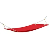 konsimo® Hängematte, Rot, Textil, 310x4x110 cm, Hergestellt in Europa, Gartenmöbel, Hängematten