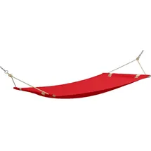 konsimo® Hängematte, Rot, Textil, 310x4x110 cm, Hergestellt in Europa, Gartenmöbel, Hängematten