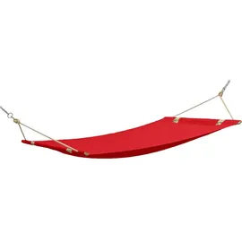 konsimo® Hängematte, Rot, Textil, 310x4x110 cm, Hergestellt in Europa, Gartenmöbel, Hängematten