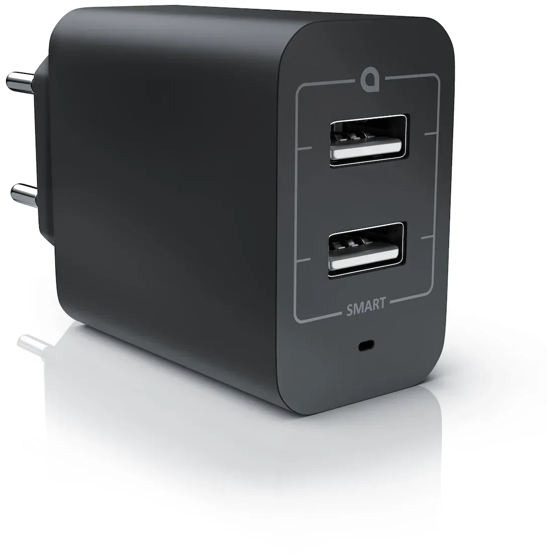 Aplic USB-Ladegerät 4800 mA, 2-Port Netzteil für Handy/Smartphone/Tablet, 4800mA - 2400mA je Port Aplic USB-Ladegerät 4800 mA, 2-Port Netzteil für Handy/Smartphone/Tablet, 4800mA - 2400mA je Port