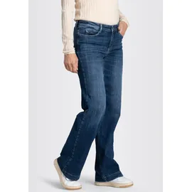 MAC Dream Wide Leg Jeans in Cobalt Authentic Waschung-D40 / L30