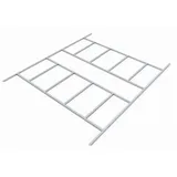 Vitavia Fundamentbodenrahmen Frankfurt II 1112 309 x 352 cm silber