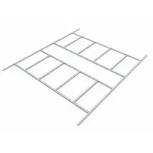 Vitavia Fundamentbodenrahmen Frankfurt II 1112 309 x 352 cm silber