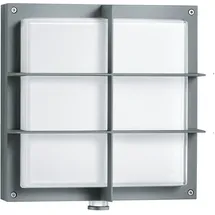 Steinel Außenleuchte L 691 S Anthrazit, 8.5 W Wandlampe, 360° Bewegungsmelder, schlagfest, warmweiß, inkl. Schutzgitter