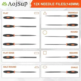 luxuskollektion Feilen Set 18-tlg. Metall und Holz