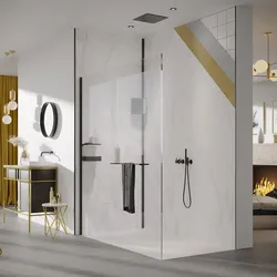 HÜPPE EasyStyle Wandverkleidung 100 x 255 cm, 2 Stück, Wandverkleidungen, fine Marble