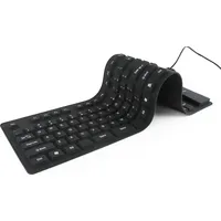 Gembird Flexible Keyboard US schwarz (KB-109F-B)